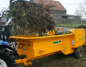 Mélangeurs de compost et broyeurs de déchets industriel